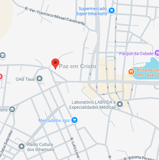 Funerária Paz em Cristo no Mapa
